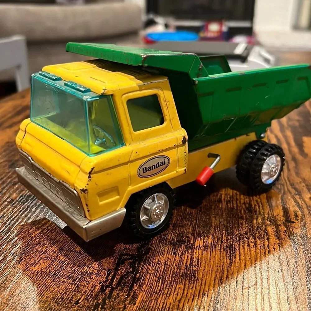 Bandai HERCULESS Tin Toy Dump Truck Late 1960s Japan pressed‎ steel toy